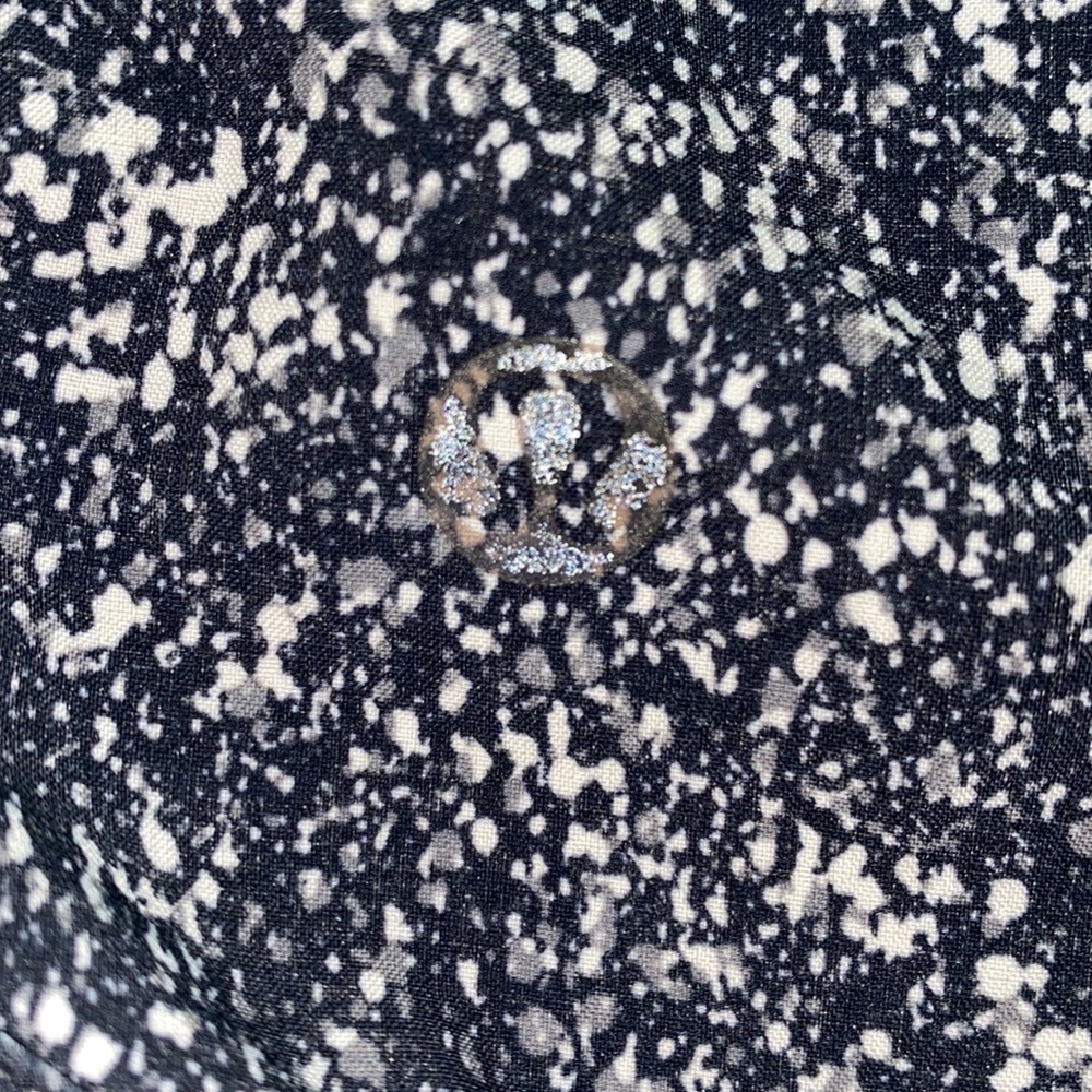 Black Patterned Lululemon Shorts - image 2